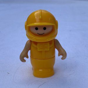 Yellow Astronaut for Space Station Playset - L'il Playmates Vintage 1980s Toy